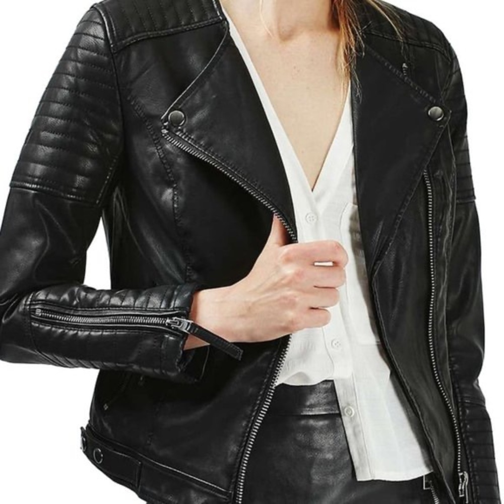 Topshop leather jacket US Size 4